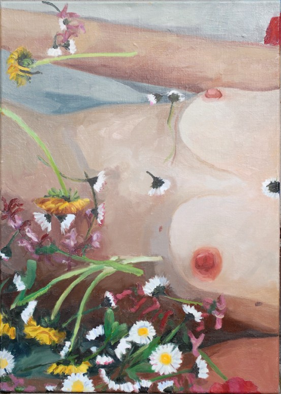 Ophelia B, 2001, 70x50 cm, Oel auf Leinwand
